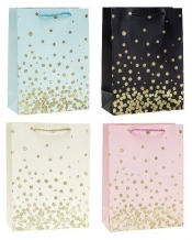 Torebka ozdobna 18x24x8cm hot-stamp mix ROZETTE