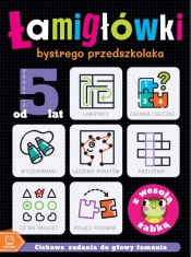 Łamigłówki bystrego przedszkolaka z wesołą żabką. Ciekawe zadania do głowy łamania. Od 5 lat - Beata Karlik