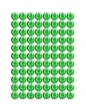 Dżety samoprzylepne zielone 4mm 240szt