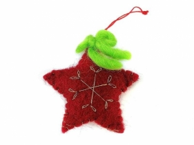 Zawieszka materiałowa gwiazdka