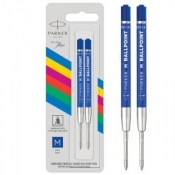 Wkłady do długopisów Parker Quinkflow niebieski (M) 2 sztuki blister 2166544