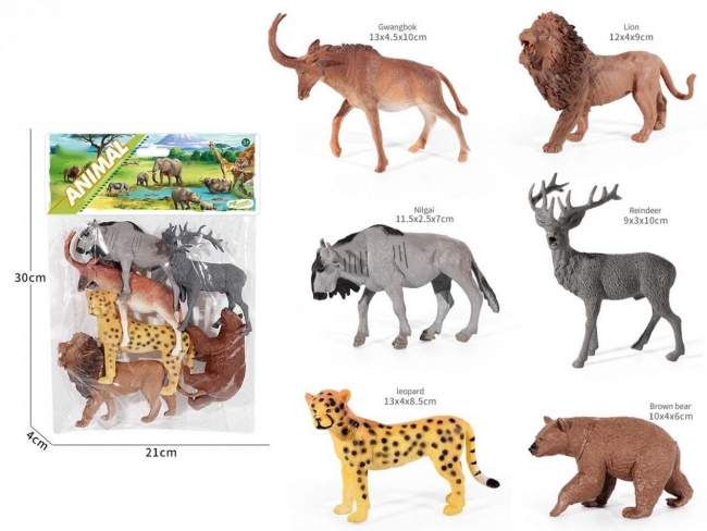 Zwierzątka safari 12,5cm 6szt