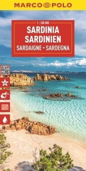 Mapa drogowa Sardynia 1:300 000 - Opracowanie zbiorowe