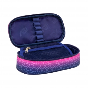 Astrabag, Piórnik Hexagon - Pink Ombre, AC6