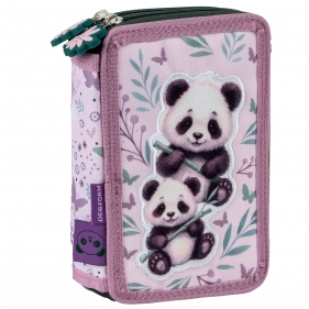 Piórnik z wyposażeniem dwukomorowy - Panda 11