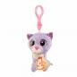 Ty Beanie Boos: Cassidy - maskotka-brelok Lawendowa kotka, 8.5cm (35244)