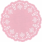 Serwetki papierowe okrągłe 11,5cm/35 szt. - różowe jasne (414542)