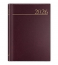 Kalendarz 2026 A5 dzienny Madrid brązowy