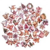 Naklejki winylowe Boże Narodzenie 4-6cm 50szt