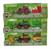 Traktor metal z przyczepą