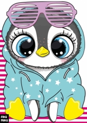 Pingwinek. Kolorowanka z naklejkami - Opracowanie zbiorowe