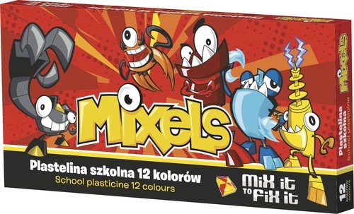 Plastelina szkolna Mixels 12 kolorów