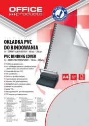 Okładka do bindowania Office Products A4 PVC 100 sztuk szara/transparentna (Nr 20222015-10)