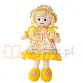 BEPPE Lalka w Kwiatki 45 cm Żółta (11335)