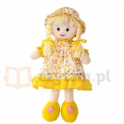 BEPPE Lalka w Kwiatki 45 cm Żółta (11335)