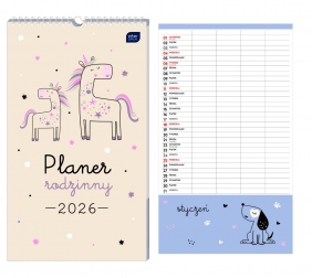 Kalendarz planer rodzinny 2026 - Piccolo