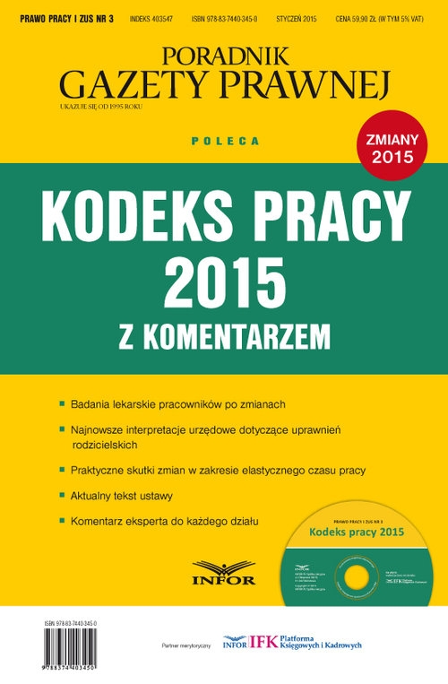 Prawo pracy i ZUS 3/2015 + CD