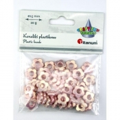 Koraliki plastikowe kwiatki 15mm 20g