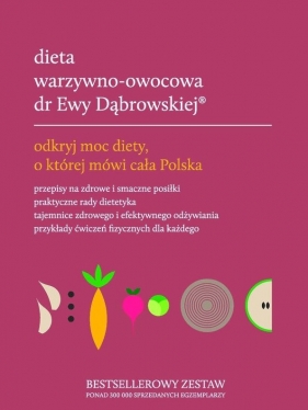 Pakiet Dieta warzywno-owocowa dr Ewy Dąbrowskiej (Uszkodzone opakowanie) - Paulina Borkowska, Beata Anna Dąbrowska