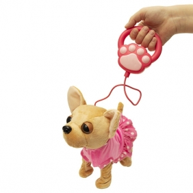 Interaktywny piesek Chihuahua na smyczy (128450)