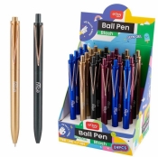 Długopis automatyczny niebieski (24szt) EASY