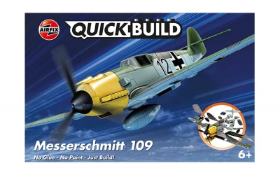 <img src='https://webimage.pl/pics/451/1/d5055286621451.jpg' style='height:440px' /> Klocki konstrukcyjne Airfix QUICKBUILD Messerschmitt Bf109