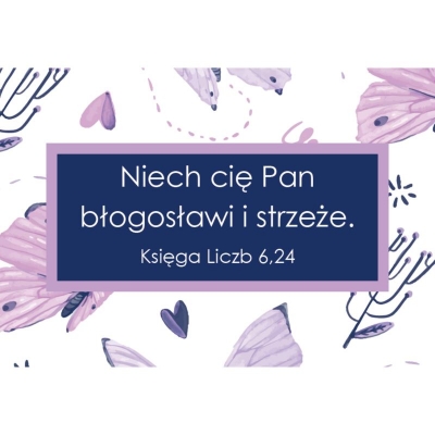 Magnes na lodówkę Niech Cię Pan błogosławieni ramka