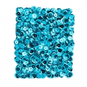 Cekiny metalizowane 9 mm, 15 g - turkusowe (DPCE-067)