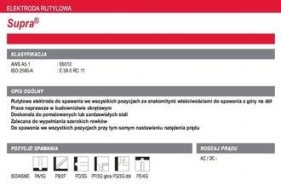 LINCOLN ELEKTRODA SUPRA 2,5x350mm 2,8kg RUTYLOWA
