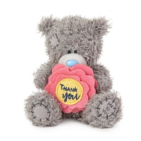 Miś - Thank you z kwiatkiem, 11 cm (AP401021)