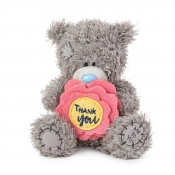 Miś - Thank you z kwiatkiem, 11 cm (AP401021)