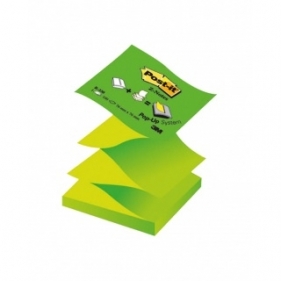 Notesy samoprzylepne Post-It (R330-NA-eu),pastel,neon zielony 76x76 100k.