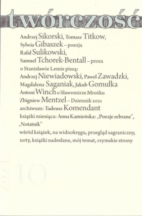 Twórczość 10/2021 - Opracowanie zbiorowe