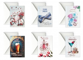 Karnet A5 grający Imieninowy, 1 szt