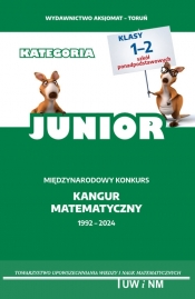 Matematyka z wesołym kangurem kategoria Junior 2024 - Zbigniew Bobiński, Piotr Jędrzejewicz, Witold Kraśkiewicz, Brunon Kamiński, Agnieszka Krause, Adam Makowski, Łucja Mentzen, Mieczysław Mentzen