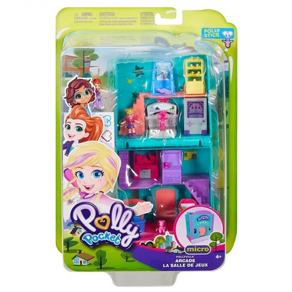 Zestaw figurek Polly Pocket Pollyville Arcade (GGC29/GFP41)