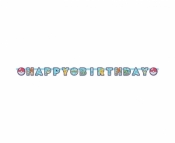 Girlanda papierowa Happy Birthday Pokemon 218x12cm