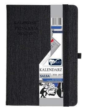 Kalendarz Pedagoga 2026/2027 B6 tygodniowy Salsa - czarny