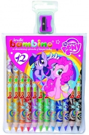 Kredki Bambino My Little Pony w drewnianej oprawie 12 kolorów + temperówka