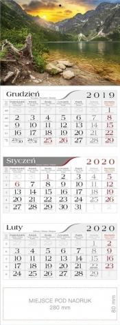 Kalendarz 2020 Trójdzielny Rysy CRUX