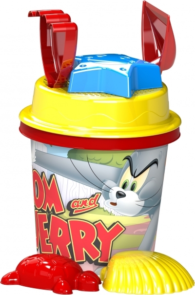 Zestaw do piasku licencyjny Tom&Jerry (wiaderko średnie)
