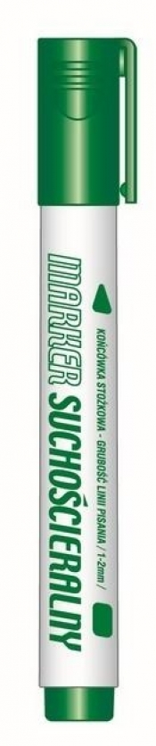 Marker suchościeralny zielony KM107-ZO (12szt)
