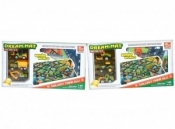 Mata farma z maszynami budowlanymi