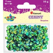 Cekiny 7mm, 10g - tęczowe (304637)