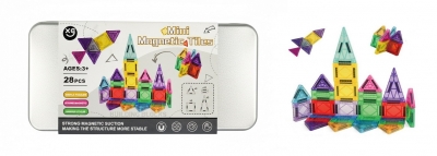 Klocki magnetyczne 3D 28 elementów
