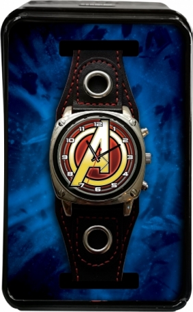 Zegarek analogowy w metalowym opakowaniu - Avengers (MV15788)