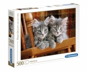 Clementoni, Puzzle High Quality Collection 500: Koty (30545)