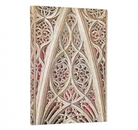 Notatnik w linie Vault of the Milan Cathedral (Burgundy) Midi