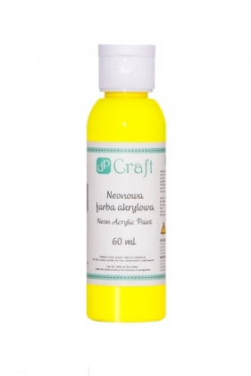 Neonowa farba akrylowa, 60 ml - yellow (DPFN-001)