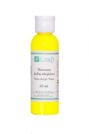 Neonowa farba akrylowa, 60 ml - yellow (DPFN-001)